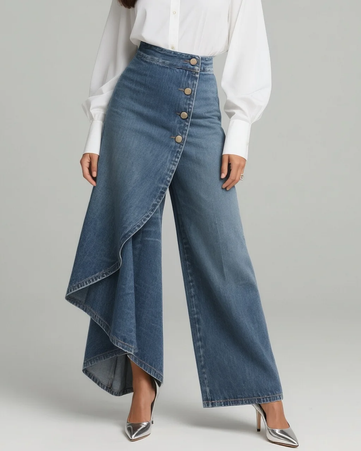 Audrey | Pantalons en Denim Enveloppants
