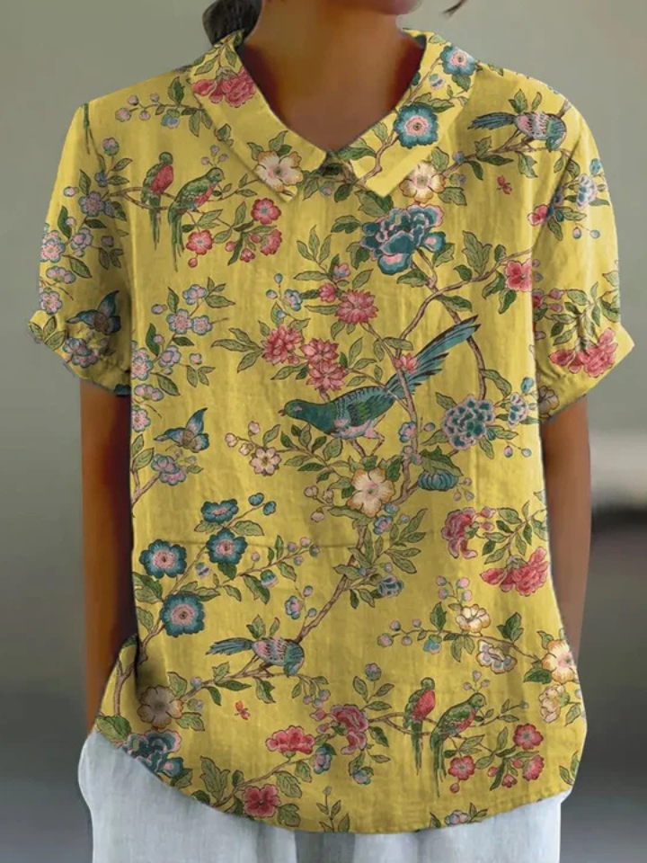 Mila | Blouse Botanique Ensoleillée