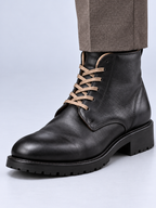 Bottines Homme à Lacets Classiques — Noir — détail