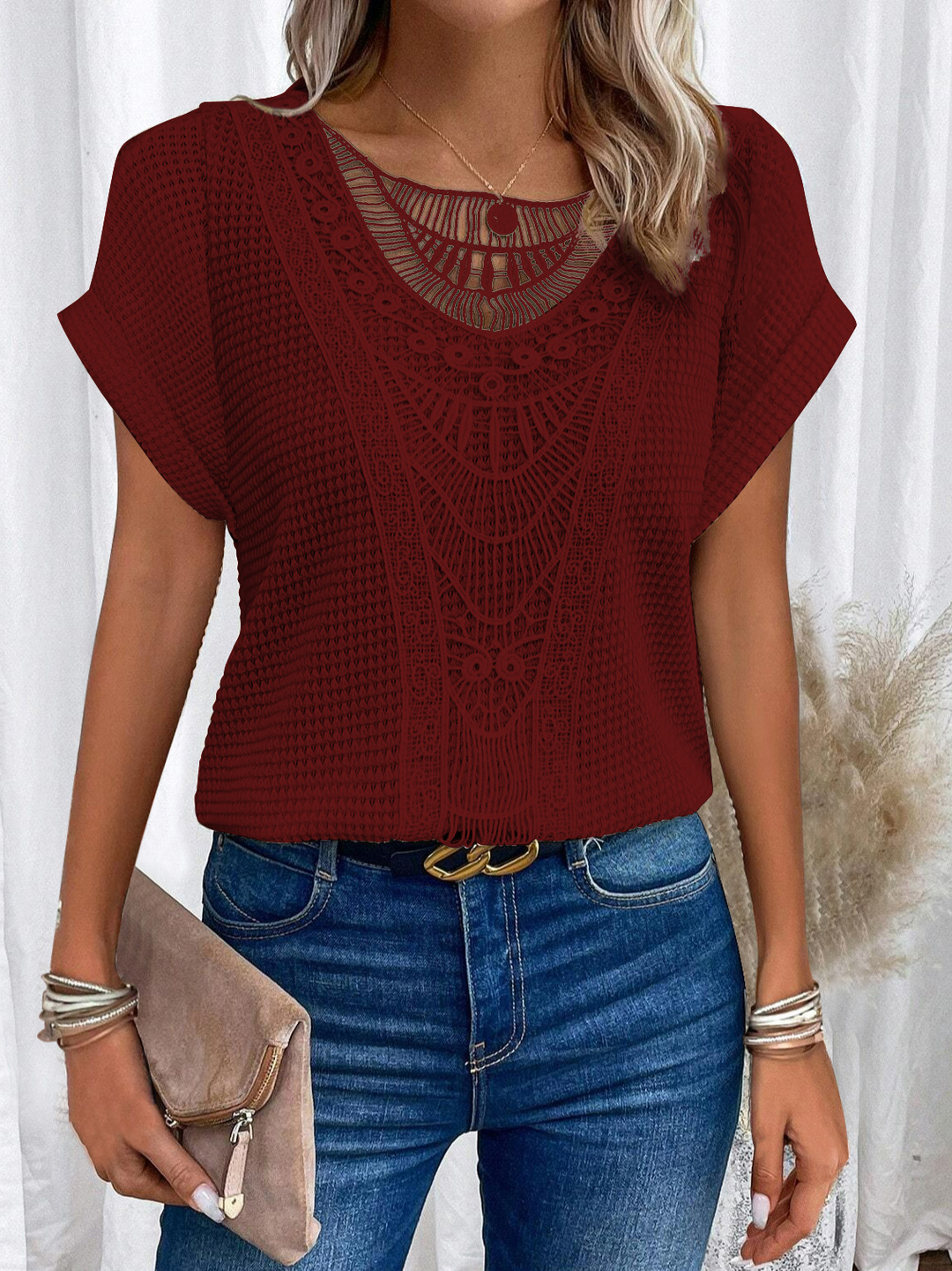 Clara – Top bohème crocheté