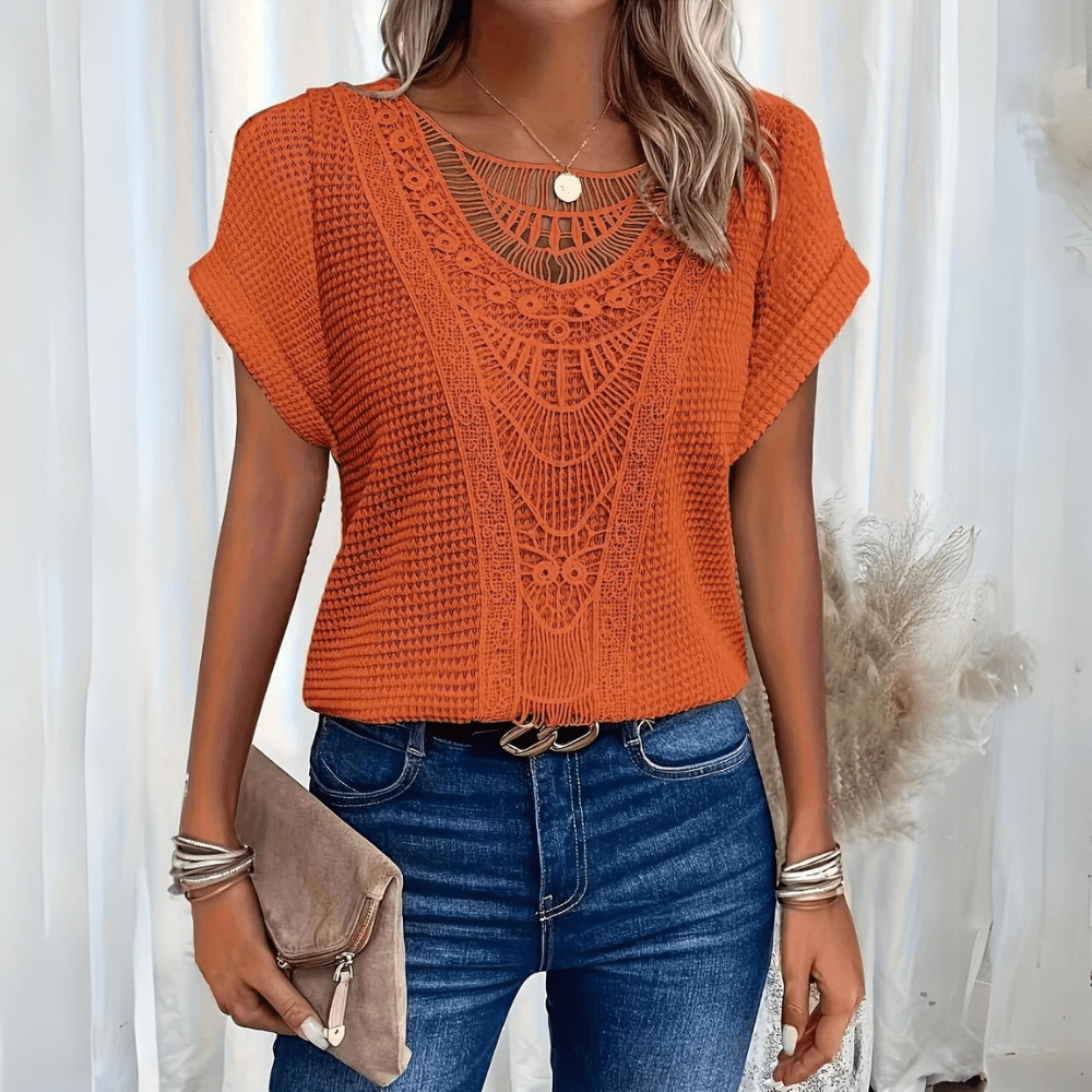 Clara – Top bohème crocheté