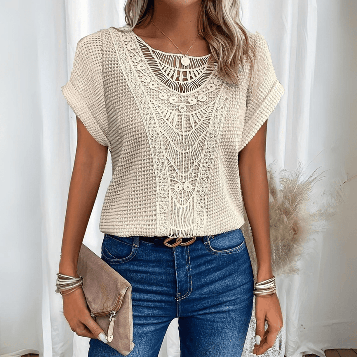 Clara – Top bohème crocheté